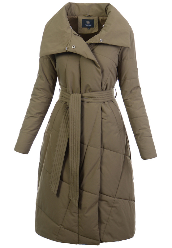 Damska Kurtka Ortalionowa Długa Marieta Khaki