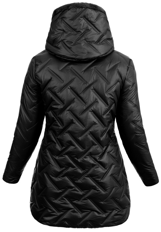 Damska Kurtka Zimowa Malina Czarna