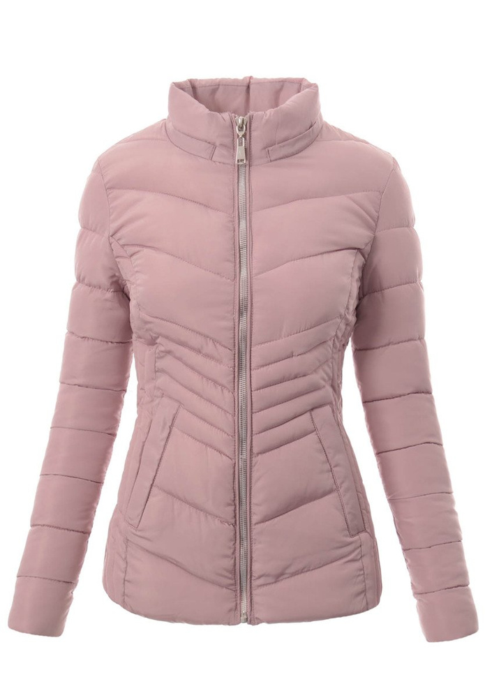 Damska Zimowa Kurtka Ortalionowa Różowa