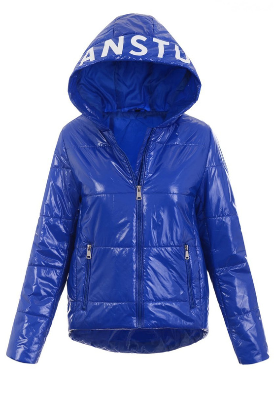 Damska Wiosenna Kurtka Klarysa Niebieska