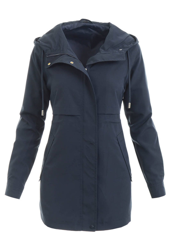 Damska Wiosenna Kurtka Carla Granatowa