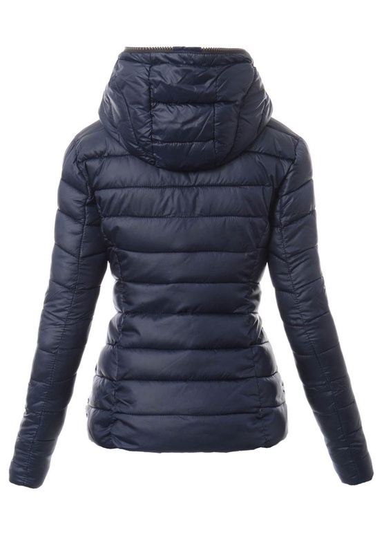 Damska Zimowa Kurtka Ortalionowa Granatowa