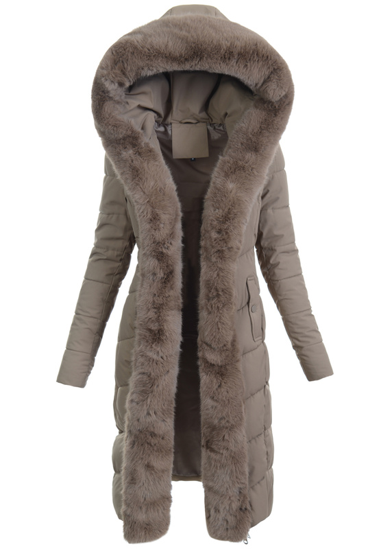 Damska Kurtka Zimowa Hana Brązowa