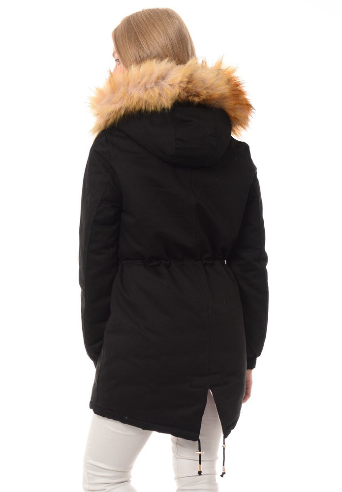 Dwustronna Zimowa Kurtka Marlena Czarno Różowa