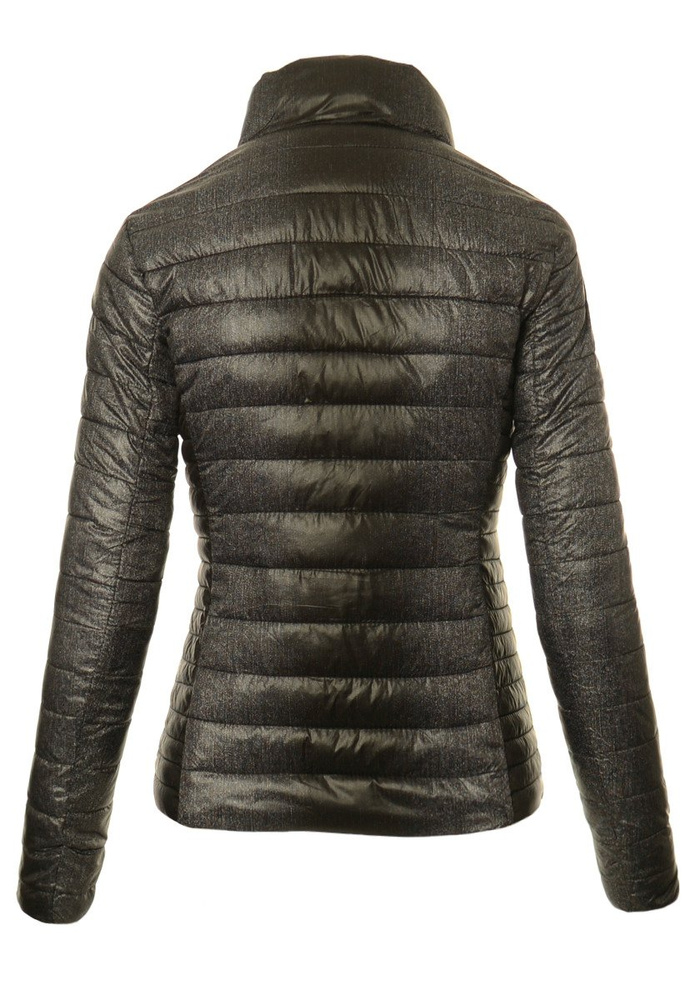 Damska Jesienna Wiosenna Kurtka Ortalionowa Elma Czarna