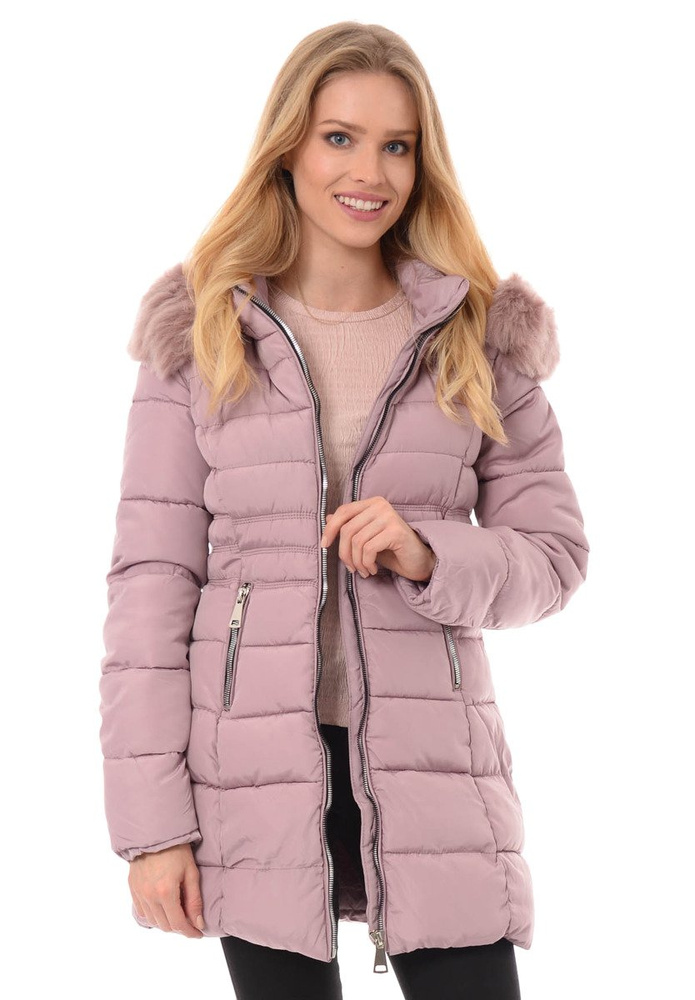 Damska Zimowa Kurtka Ortalionowa Ilona Różowa