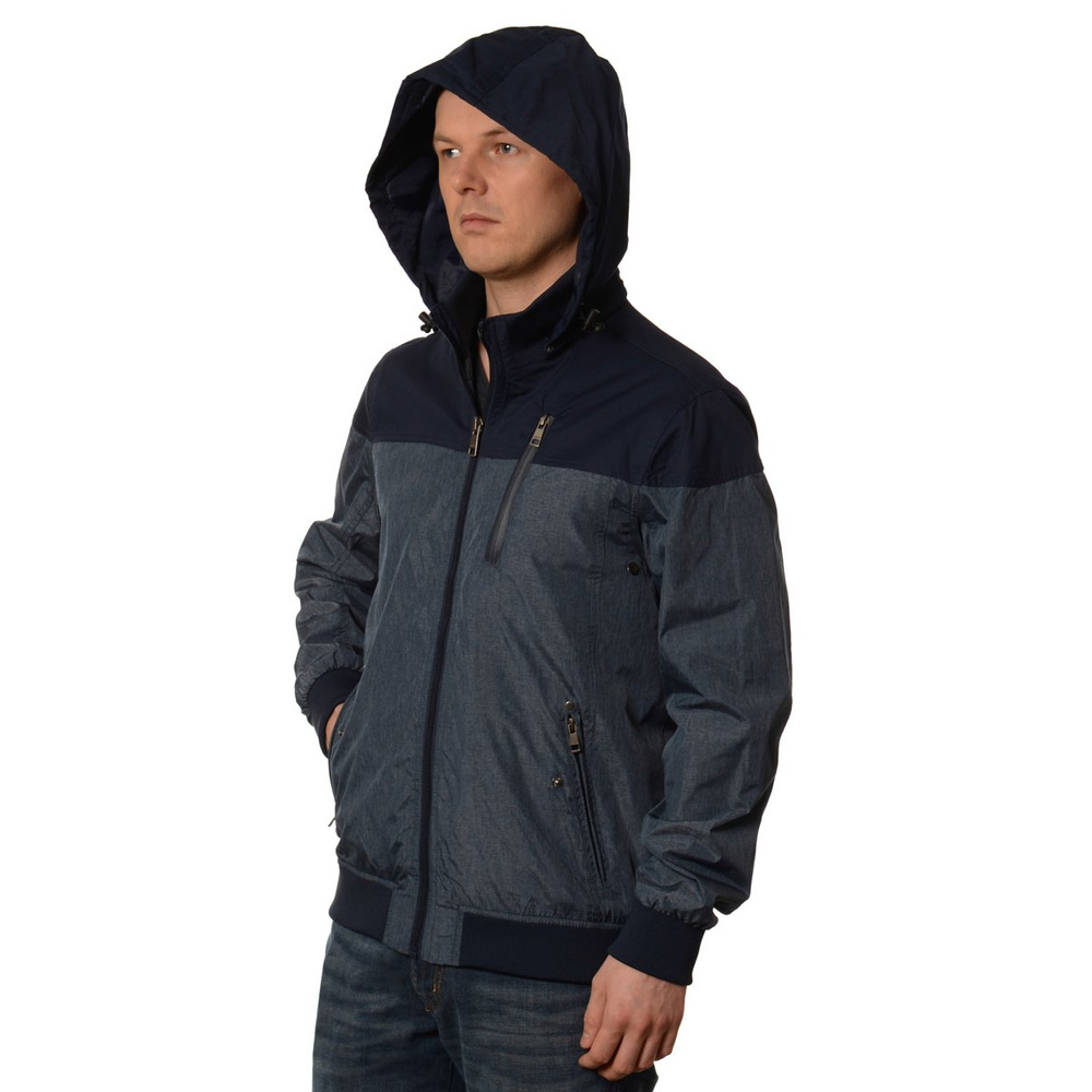 Męska Kurtka Wiosenna - Jesienna Wiatrówka Oscar Granat