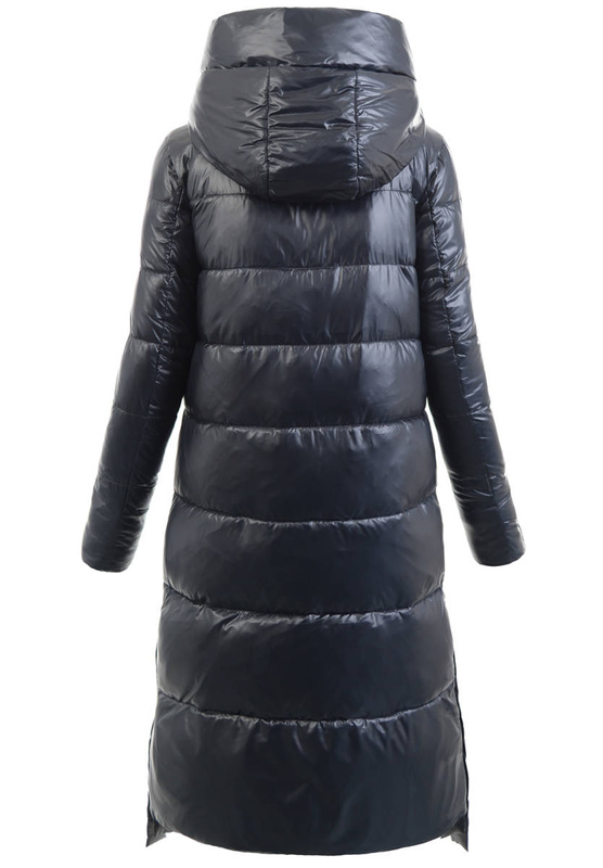 Damska Kurtka Ortalionowa Długa Narcyza Granatowa