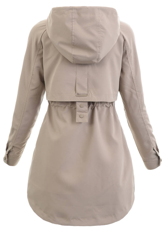 Damska Wiosenna Kurtka Carla Beżowa