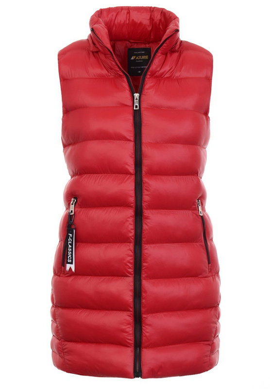 Damska Kamizelka Bezrękawnik Magdalena Czerwony