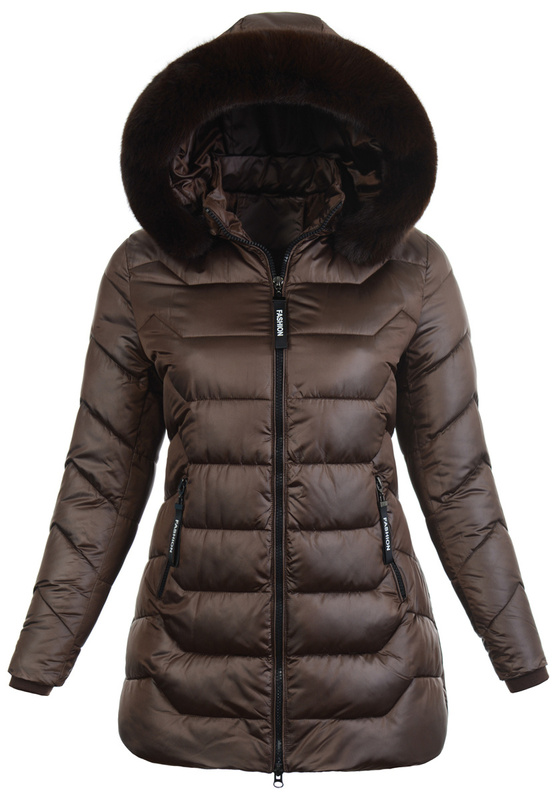 Damska Kurtka Ortalionowa Irmina Brązowa