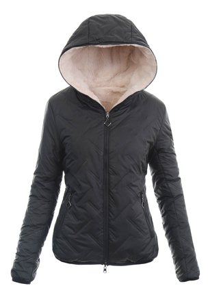 Damska Kurtka Zimowa Dwustronna Magdalena Czarna