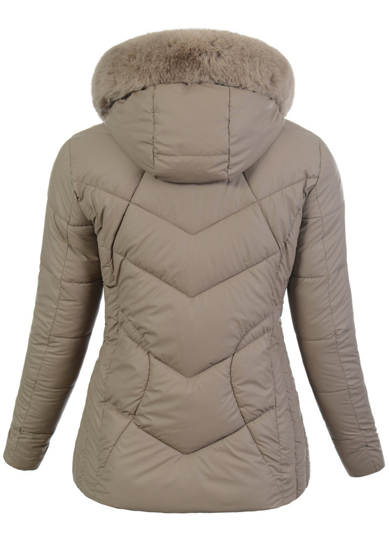 Damska Kurtka Ortalionowa Augustyna Cappuccino