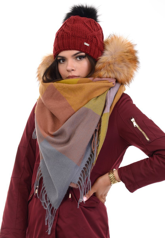 Chusta Damska Brązowa