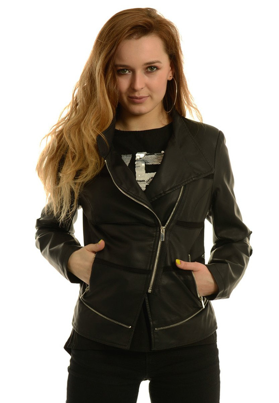 Najmodniejsza Damska Kurtka Ramoneska Zoya Czarna