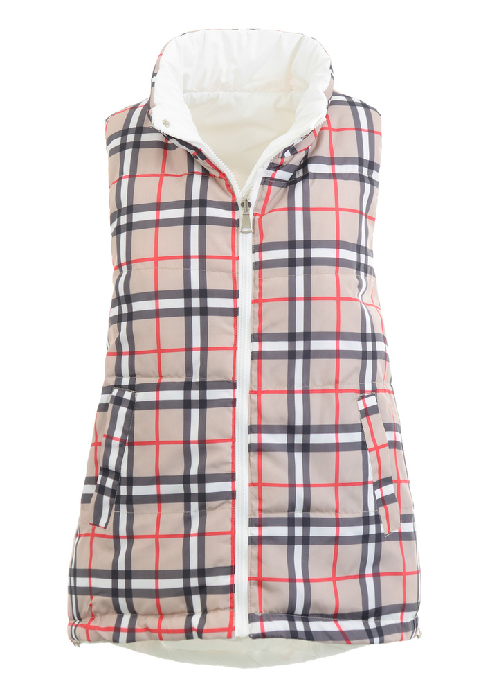 Damska Kamizelka Bezrękawnik Bianka Biały