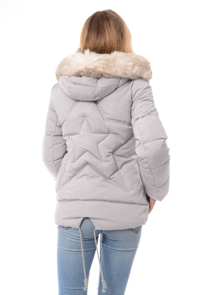 Damska Zimowa Kurtka Szara