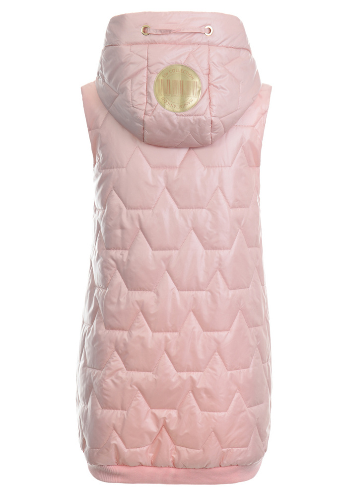 Damska Kamizelka Adelia Bezrękawnik Perłowo Różowy