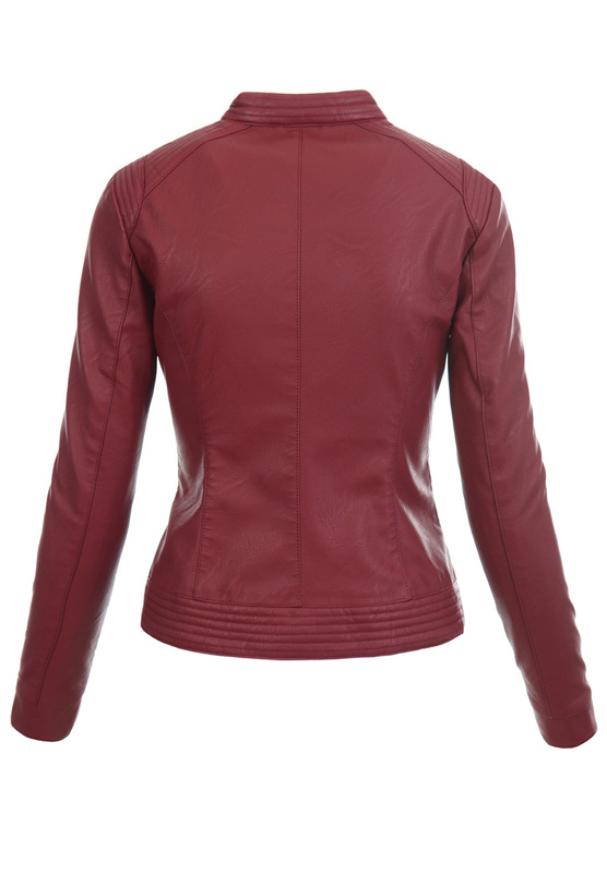 Damska Kurtka Ramoneska Nataly Bordowa