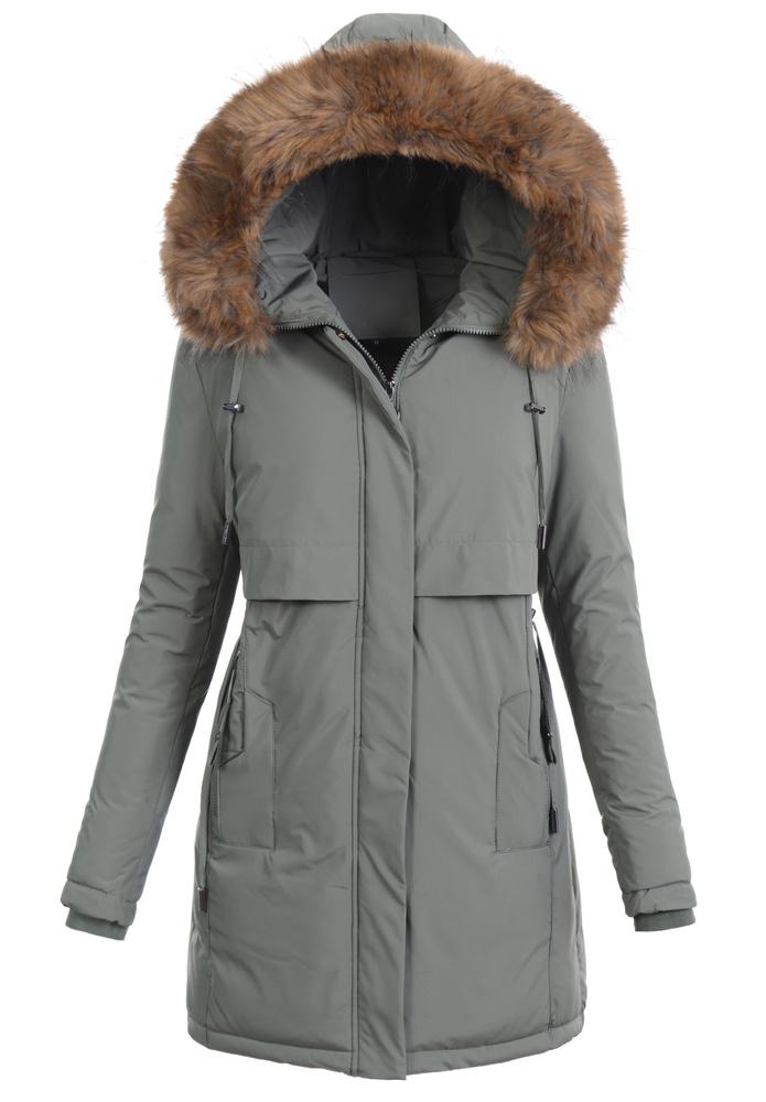 Damska Kurtka Zimowa Elwira Zielona