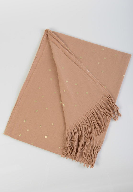 Szal Damski Brązowy