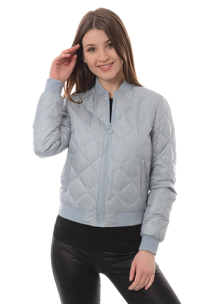 Damska Wiosenna Kurtka Puchowa Błękitna