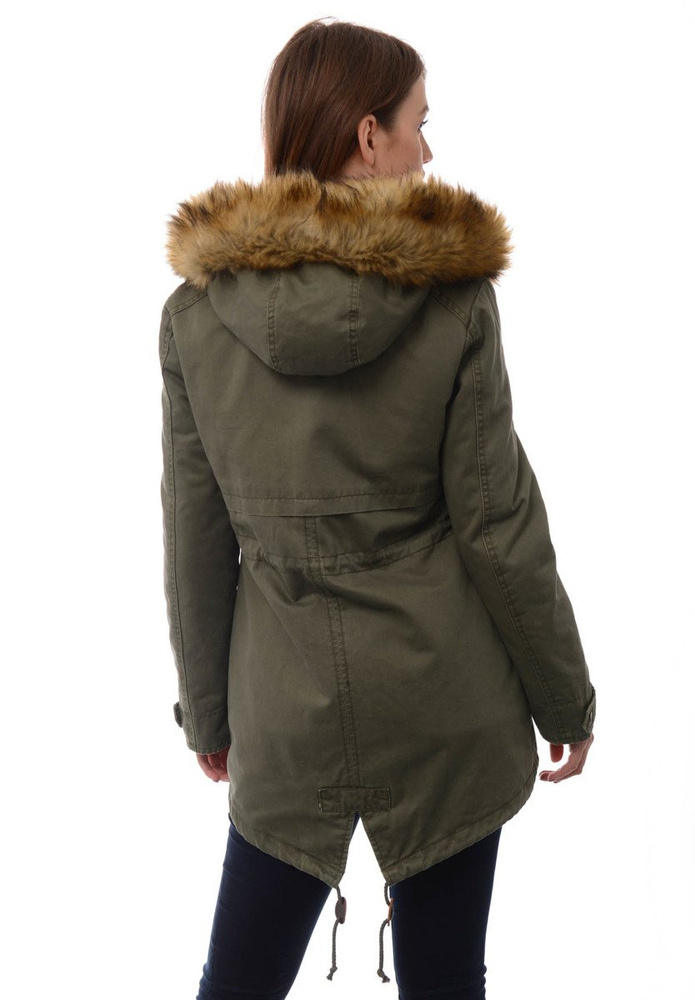 Damska Parka Kurtka Wiosenno Zimowa 2w1 Benita Zielona