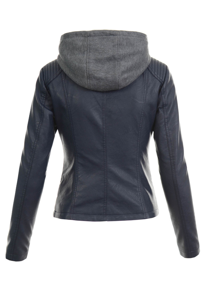 Damska Kurtka Ramoneska Aria Granatowa