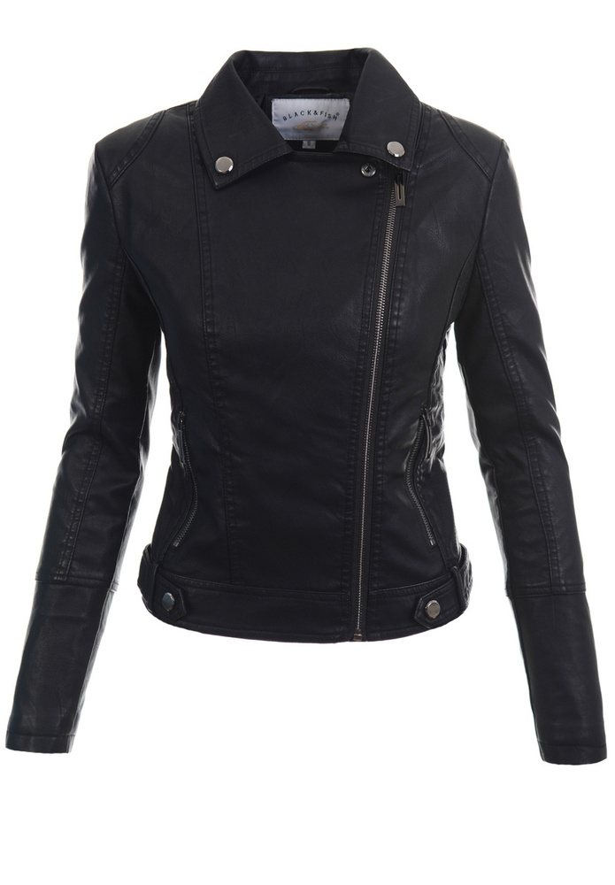 Damska Kurtka Ramoneska Matylda Czarna