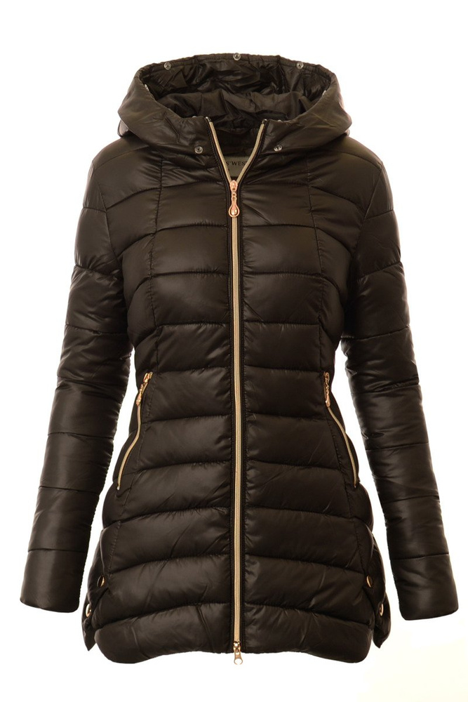 Damska Zimowa Ortalionowa Kurtka Candy Czarna