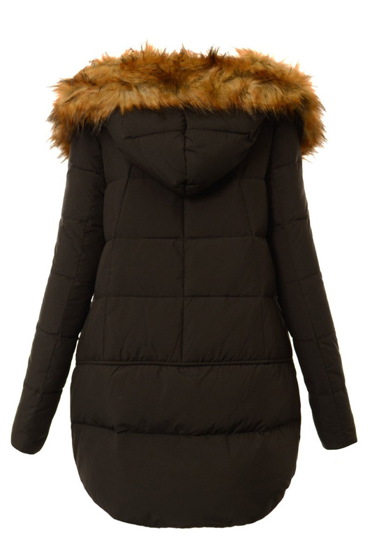 Puchowa Damska Kurtka Zimowa Lexi Czarna