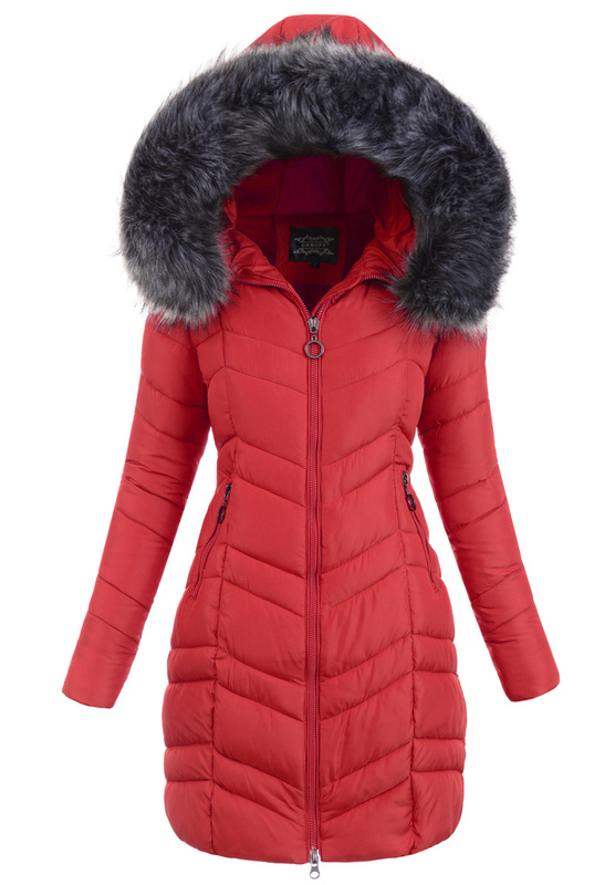 Damska Ortalionowa Kurtka Greta Czerwona