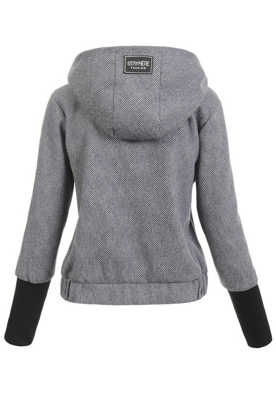 Damska Płaszcz Przejściowy Liza Grafitowy