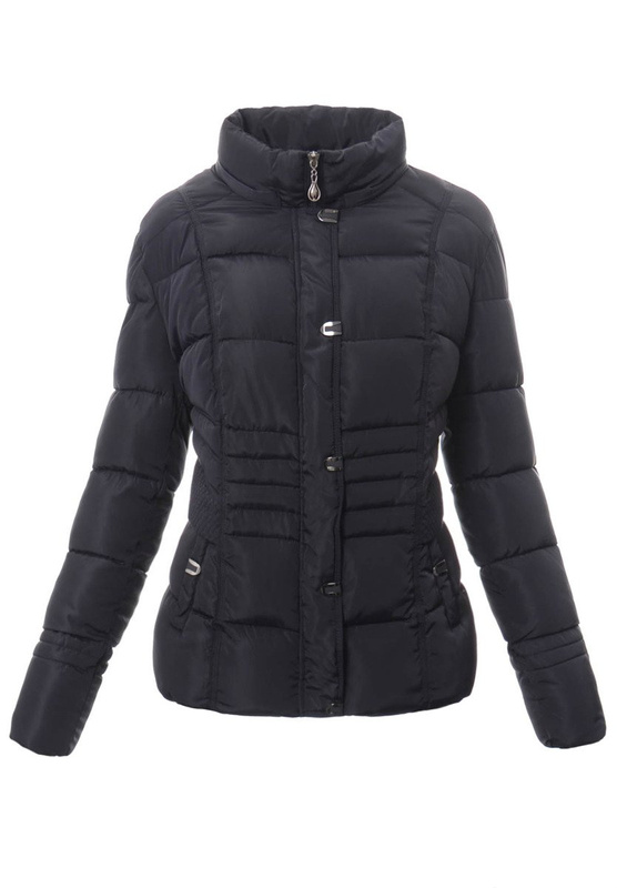 Damska Zimowa Ortalionowa Kurtka Granatowa