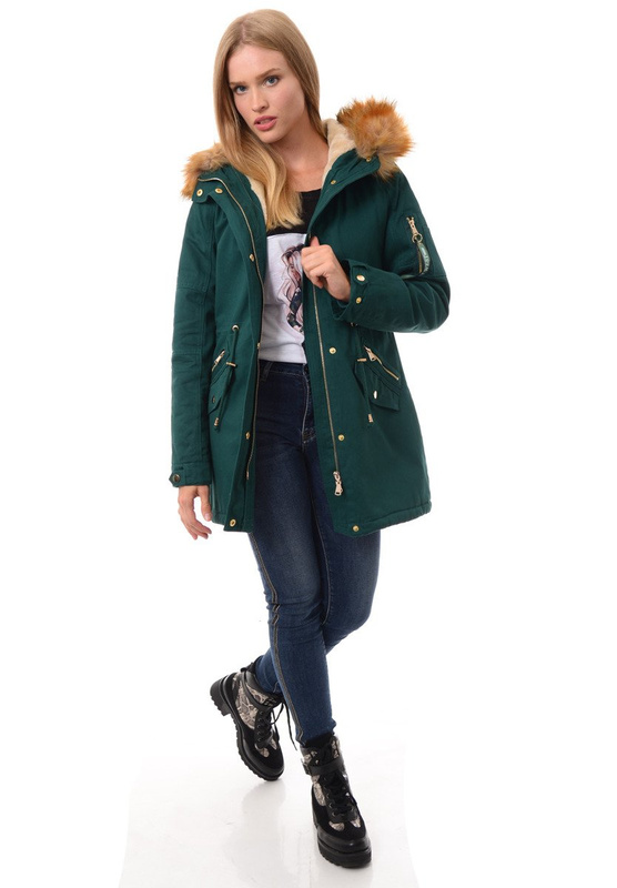 Damska Kurtka Zielona