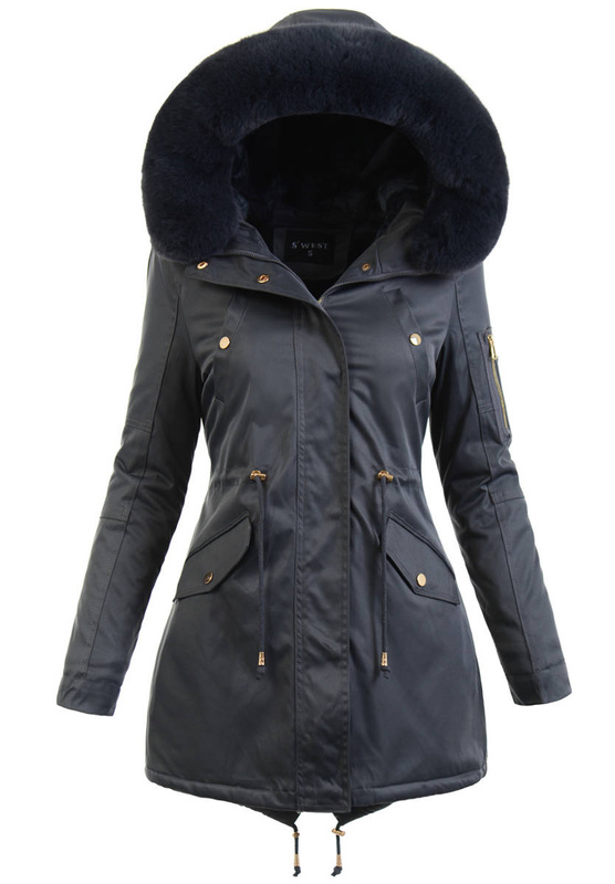 Parka Zimowa Anastazja Grafitowa