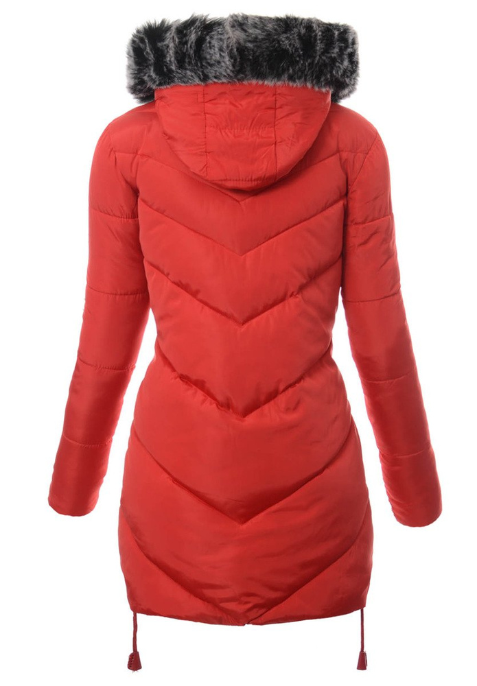 Damska Zimowa Kurtka Ortalionowa Lucyna Czerwona