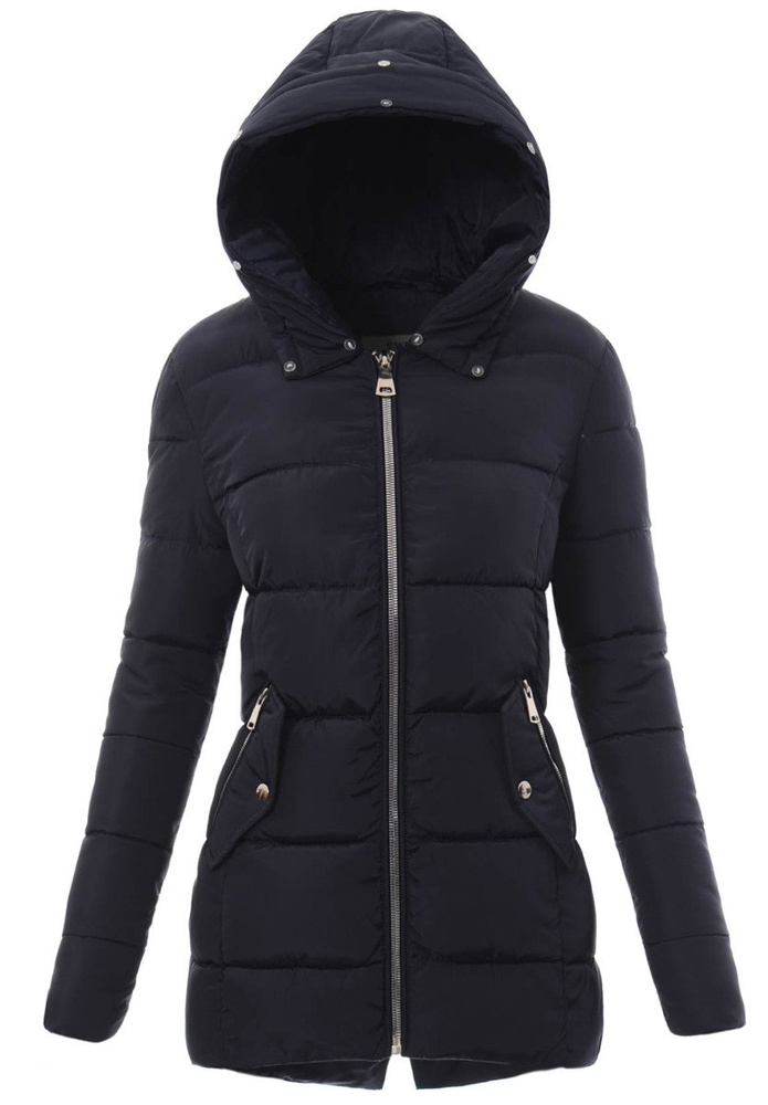 Damska Zimowa Kurtka Ortalionowa Granatowa