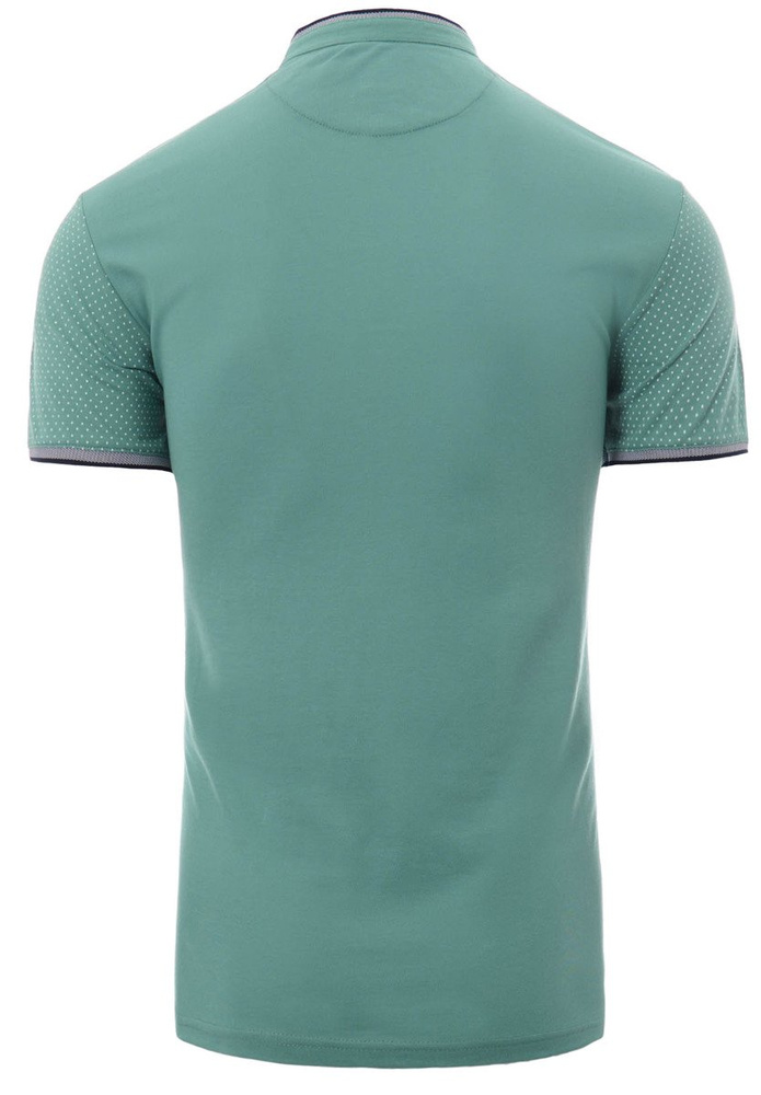 Męska Koszulka Polo Ze Stójką Zielona