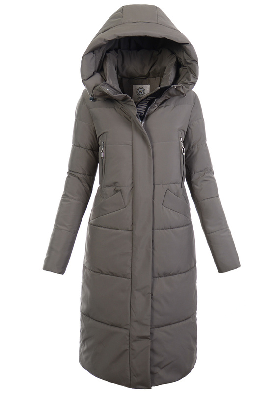 Damska Kurtka Ortalionowa Długa Florka Brązowa