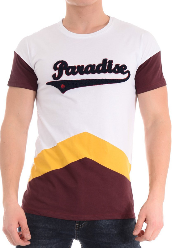 Męska Koszulka T-Shirt Nadruk Biała