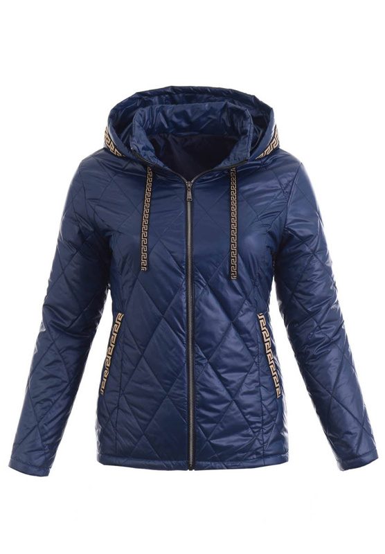 Damska Wiosenna Kurtka Ludmiła Granatowa