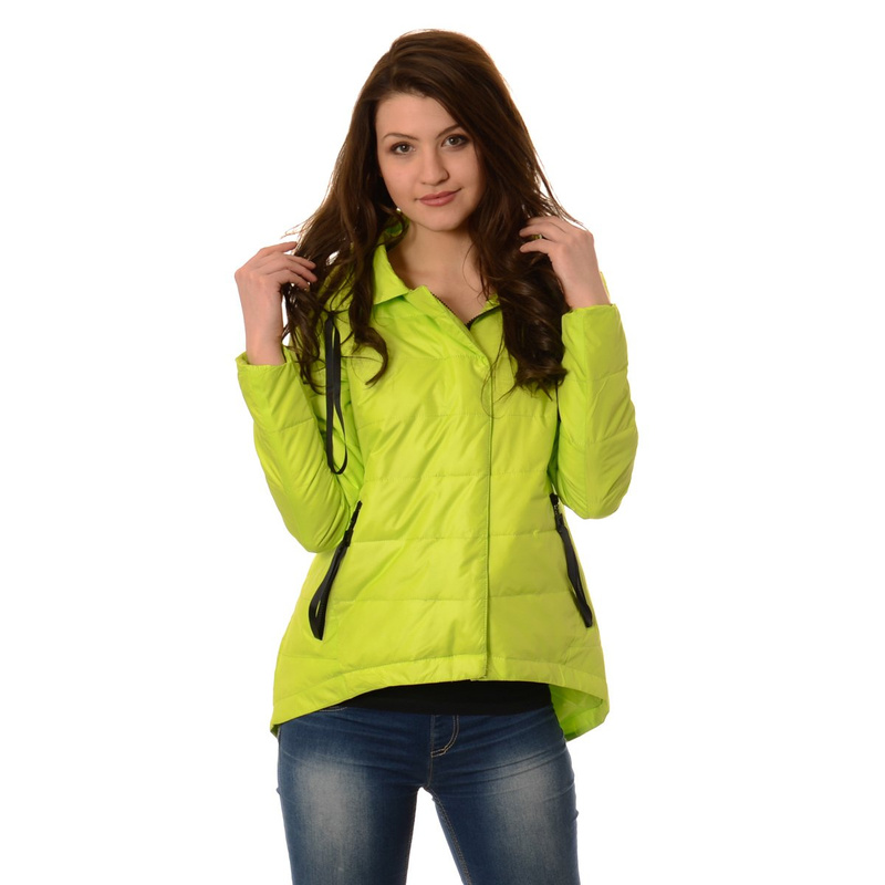 Damska Kurtka Wiosenno - Jesienna Asymetryczna Anna Limonkowa