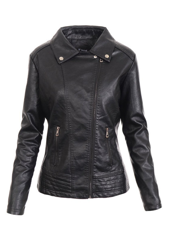 Damska Kurtka Ramoneska Nadia Czarna