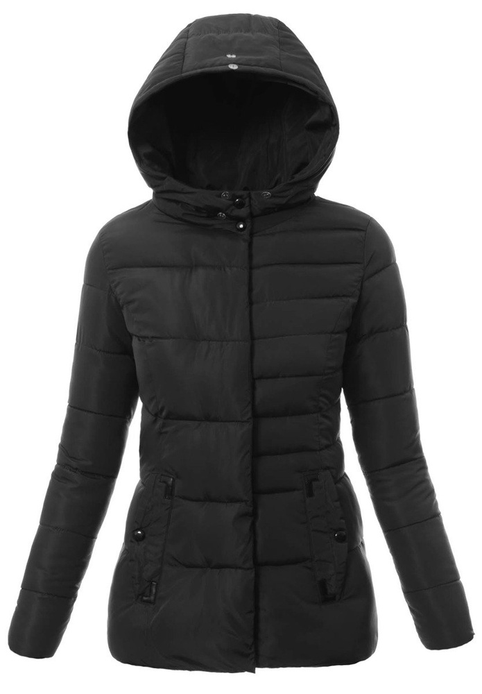 Damska Zimowa Kurtka Ortalionowa Czarna