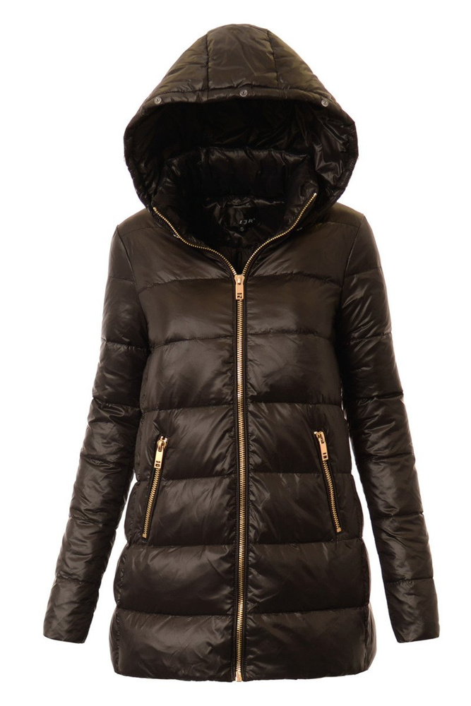 Puchowa Damska Kurtka Zimowa Nelly Czarna