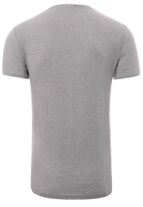 Męska Koszulka T-Shirt Gładki Jasno Szary
