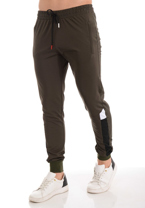 Męskie Spodnie Dresowe Khaki