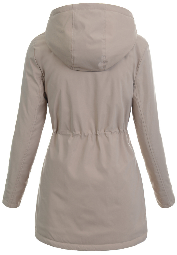 Damska Kurtka Parka Wiosenna Weronika Cappuccino