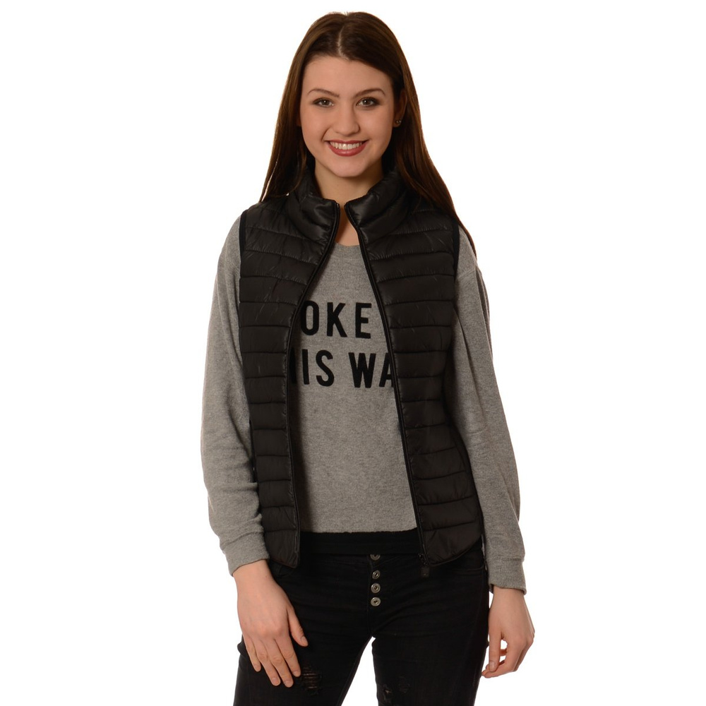 Damska Kamizelka Bezrękawnik Lea Czarny